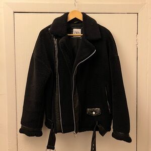 Zara Faux Shearling Coat